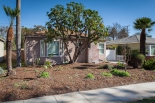 Front of house with drought tolerant landscaping